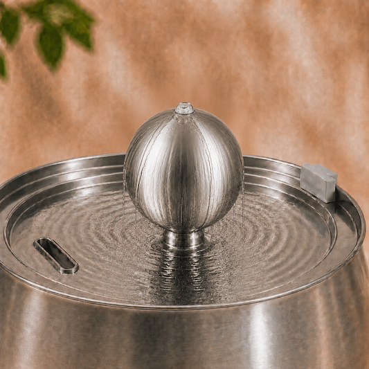 Feryn Sphère | Fontaine à eau inox pour chat 4L Feryn
