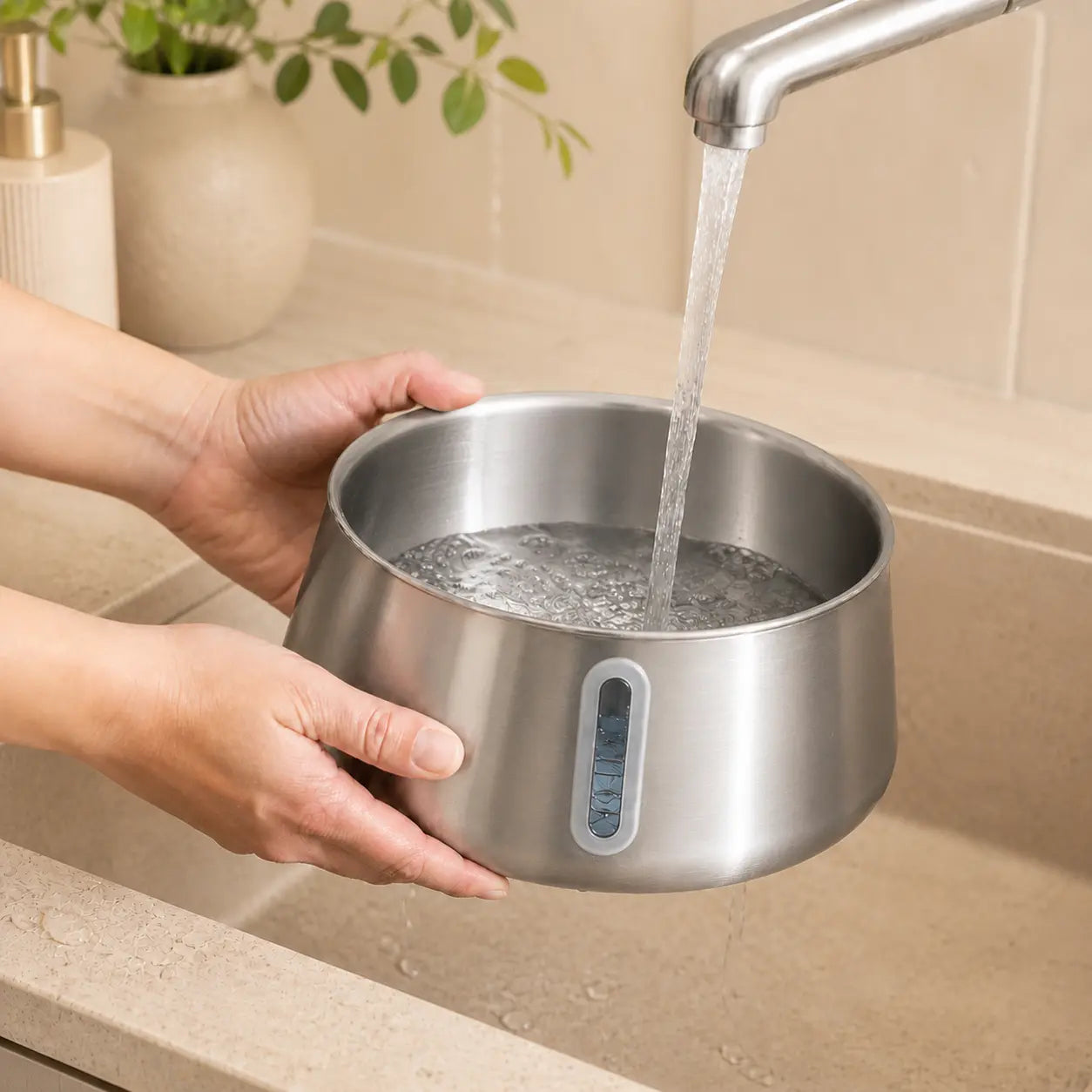 Feryn Clarté | Fontaine à eau inox pour chat 4L