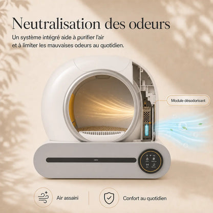 Bac à litière automatique autonettoyant pour chat — Feryn