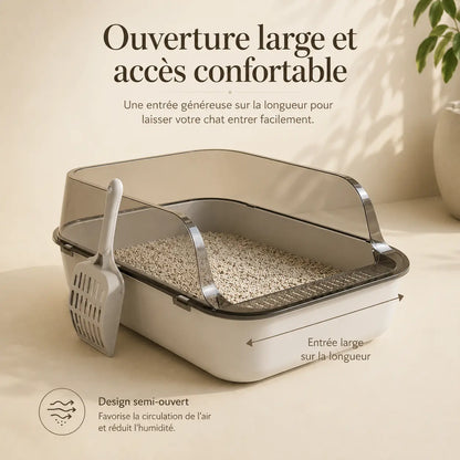 Bac à litière pour chat en inox — Feryn