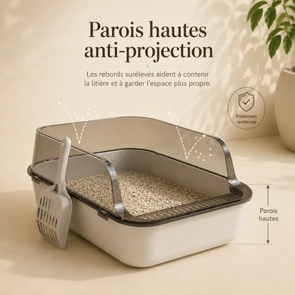 Bac à litière pour chat en inox — Feryn