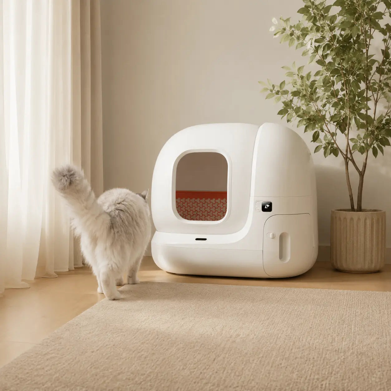 Bac à litière automatique fermé pour chat — grande capacité | Feryn