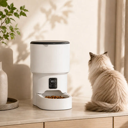 Distributeur de croquettes automatique 4L pour chat — WiFi & anti-glouton | Feryn