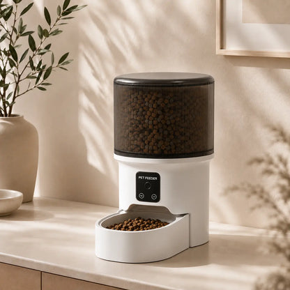 Distributeur de croquettes automatique 4L pour chat — bol inox, WiFi & caméra | Feryn