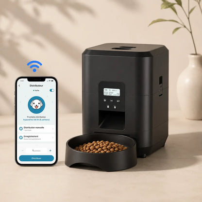 Distributeur de croquettes automatique pour chat — programmable, WiFi | Feryn