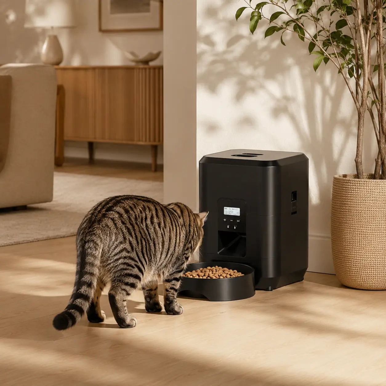 Distributeur de croquettes automatique pour chat — programmable, WiFi | Feryn