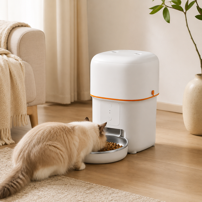 Distributeur de croquettes automatique 2L pour chat — WiFi | Feryn