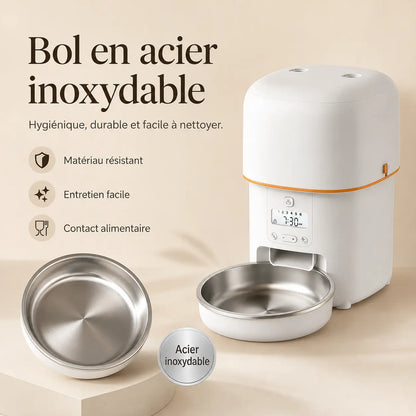 Distributeur de croquettes automatique 2L pour chat — WiFi | Feryn