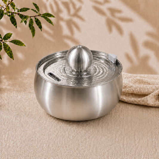 Feryn Sphère | Fontaine à eau inox pour chat 4L Feryn