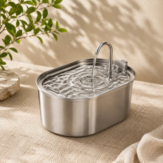 Feryn Linéa | Fontaine à eau inox pour chat 3.2L