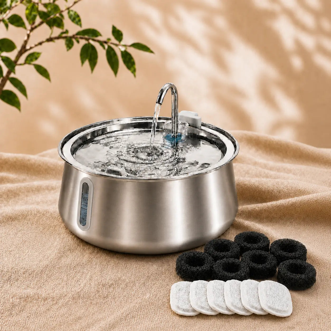 Feryn Clarté | Fontaine à eau inox pour chat 4L