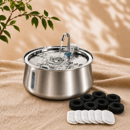 Feryn Clarté | Fontaine à eau inox pour chat 4L