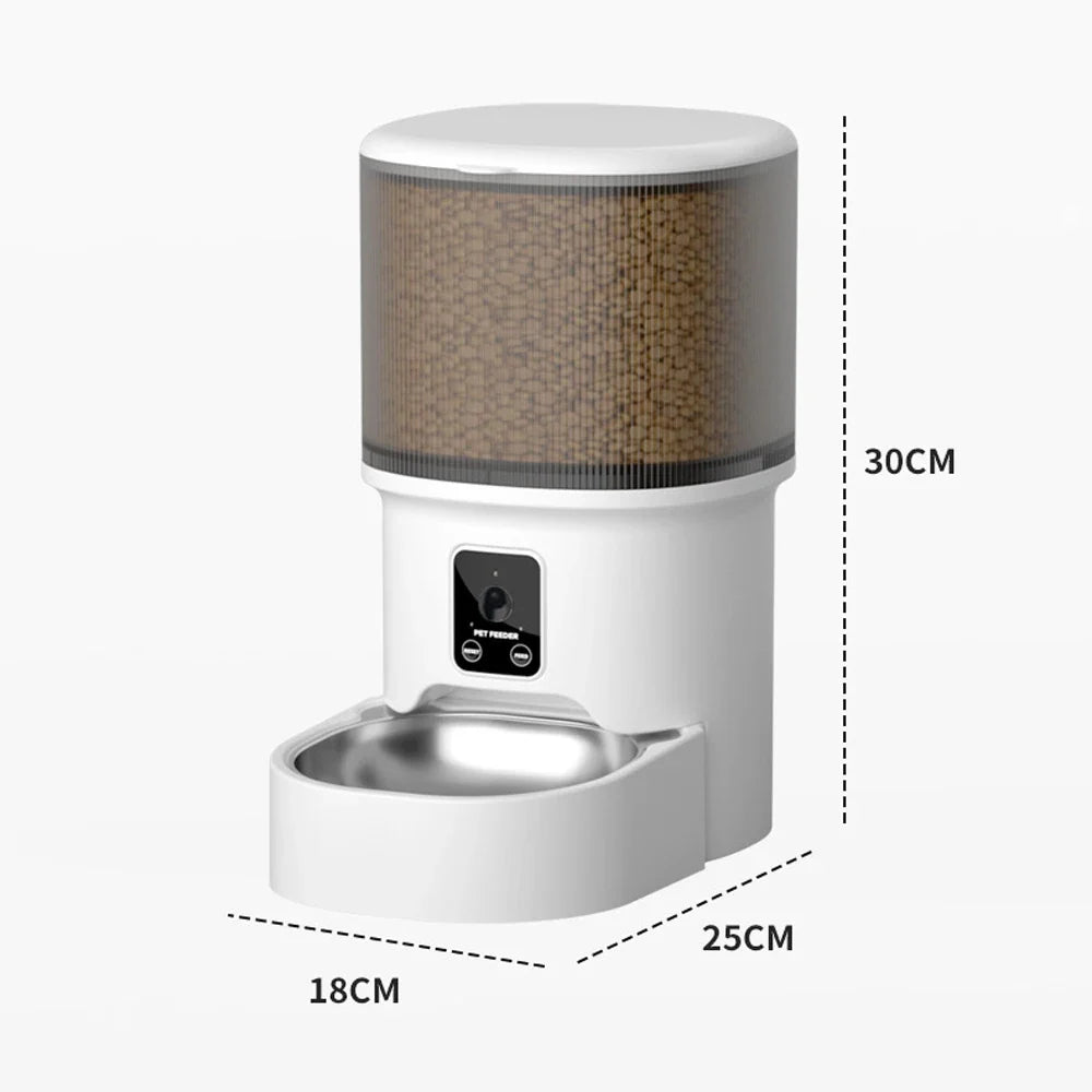 Dimensions du distributeur : 18 cm de largeur × 25 cm de profondeur × 30 cm de hauteur